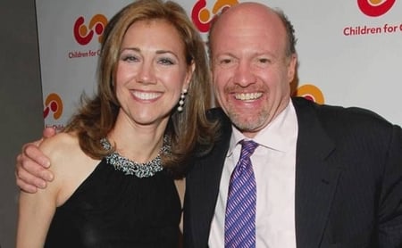 Jim Cramer attending the event of Children for Children with his former spouse, Karen Backfisch